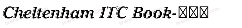 Cheltenham ITC Book字体转换